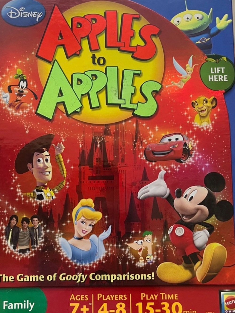 Disney Apples to Apples Kids Game - Red, Yellow, Green